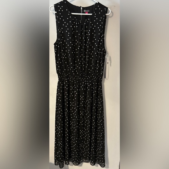 Vince Camuto Polkadot Maxi Dress Size L - Picture 1 of 6